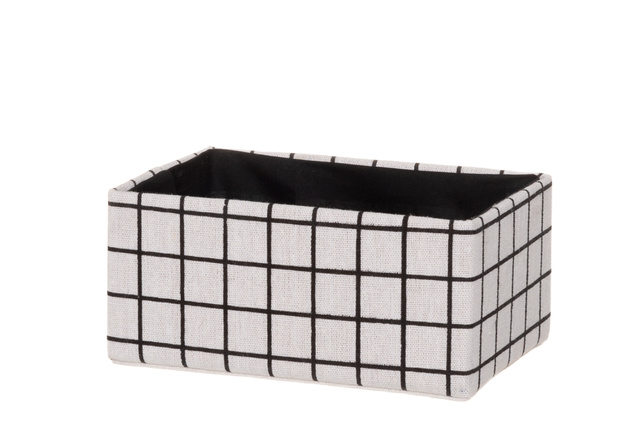 Coș textil cu mânere FOXY, Ø 34 x 50 cm