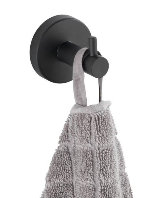 Suport pentru prosoape unic BOSIO, WENKO, negru