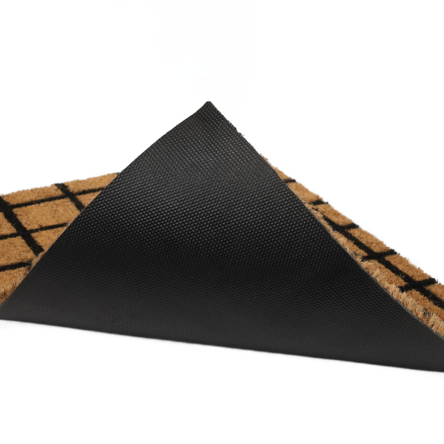 Preș din fibră de cocos cu model, 59 x 39 cm