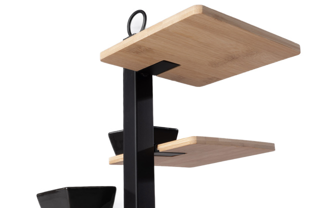 Platou pentru servirea gustărilor, 4 niveluri, 37 cm