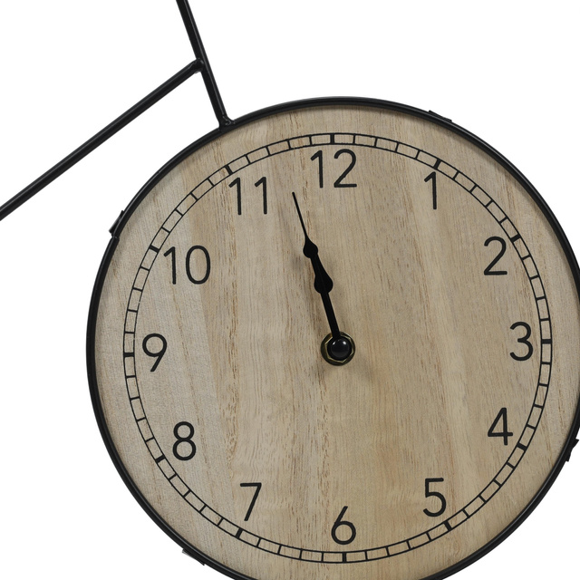 Decorațiune de perete metalică bicicletă retro și ceas, 60 x 32 x 5 cm