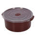 Containere pentru alimente pentru microunde, rotunde, 3 dimensiuni diferite, bordo