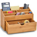 Organizator Zeller, 7 compartimente, Bambus, Maro