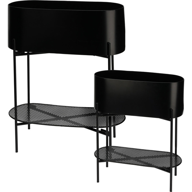 Suport metalic pentru plante FLORE, pe picioare, 2 buc