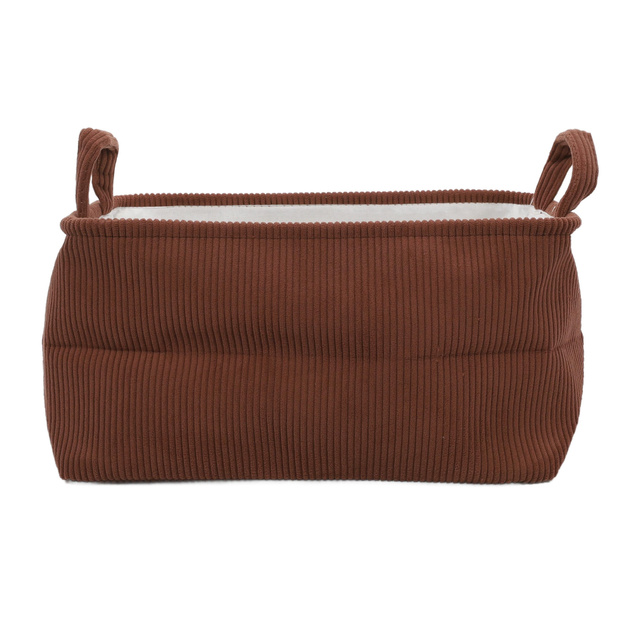 Coș de depozitare cu mânere, din poliester, 35 x 25 x 20 cm