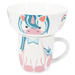 Set cadou pentru copii: bol și cană din porțelan, 600 ml + 360 ml