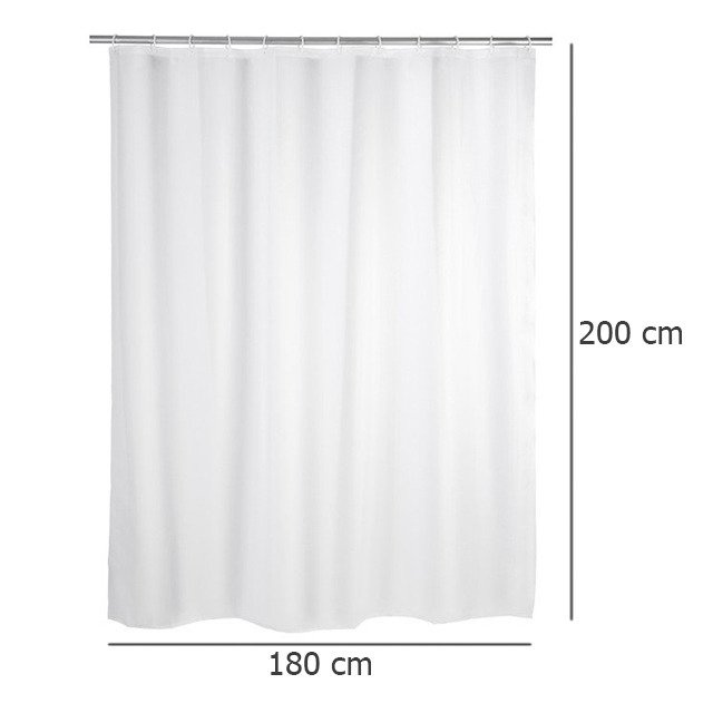 Cortină de duș, PEVA, 180x200 cm, WENKO, albă