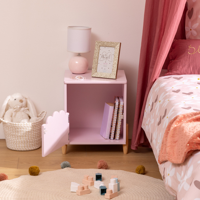 Noptieră pentru copii FJELLA, 35,5 x 40 x 33 cm, floare