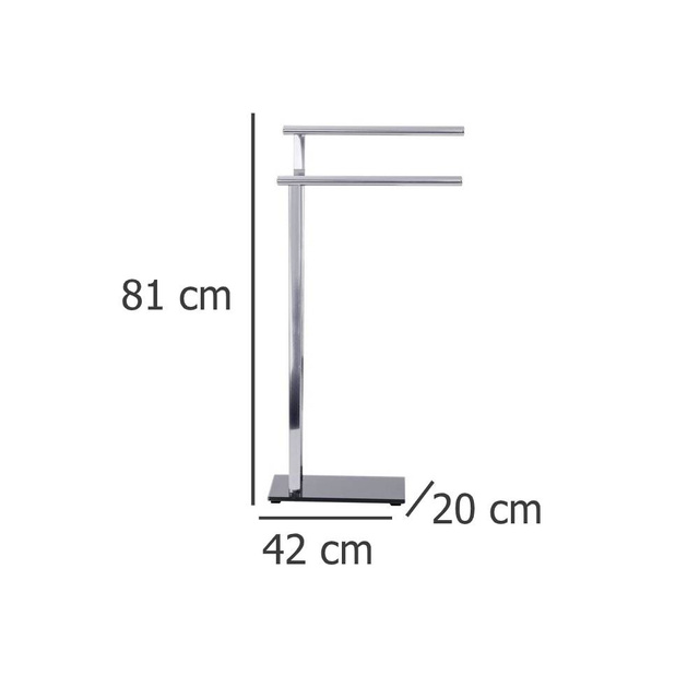 Suport pentru prosoape baie LAVA - 2 brate, WENKO