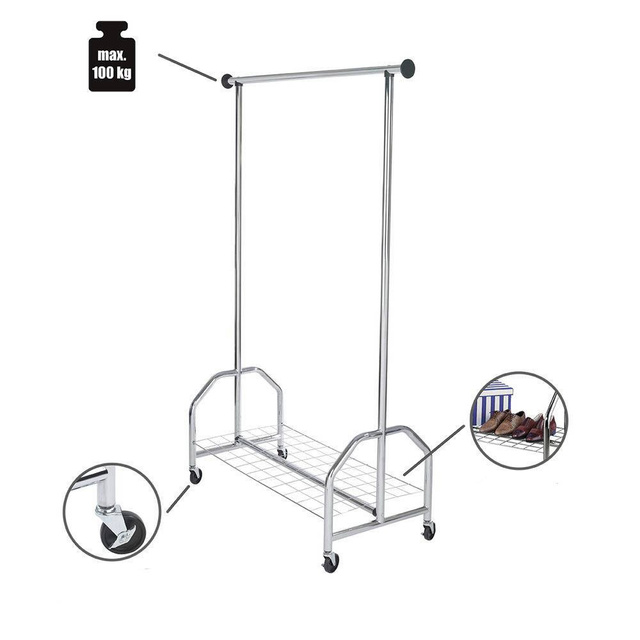 Suport pentru haine PROFI CHROME - dulap pe roți, WENKO