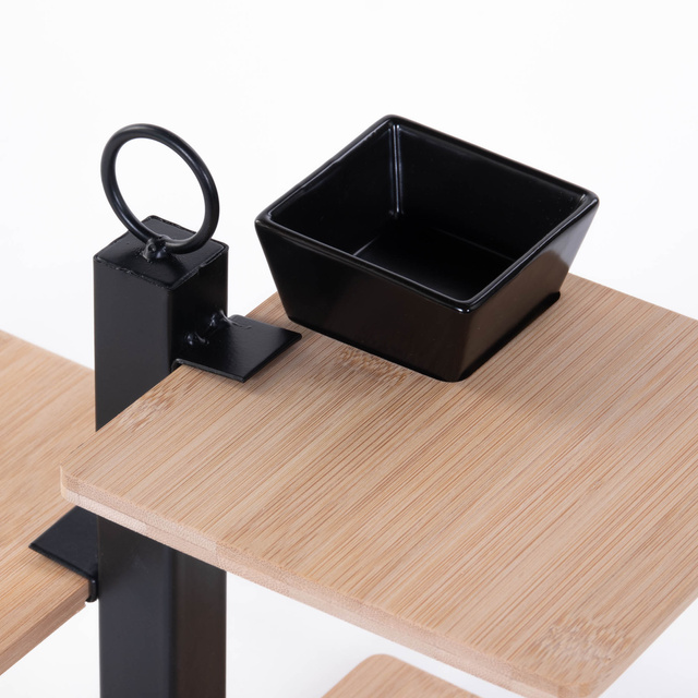 Platou pentru servirea gustărilor, 3 niveluri, 27 cm