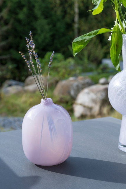 Vază din sticlă pastel CROCUS, 12,5 cm