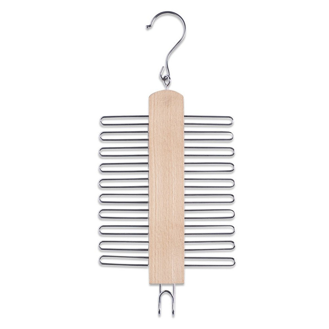 Suport cravate 20 carlige, Bej, 40x17 cm, Zeller
