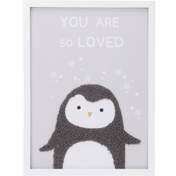 Placă înramată cu un mesaj adorabil pentru camera copilului, 30 x 40 cm