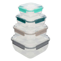 Set de cutii pătrate Neo PP Klic x4