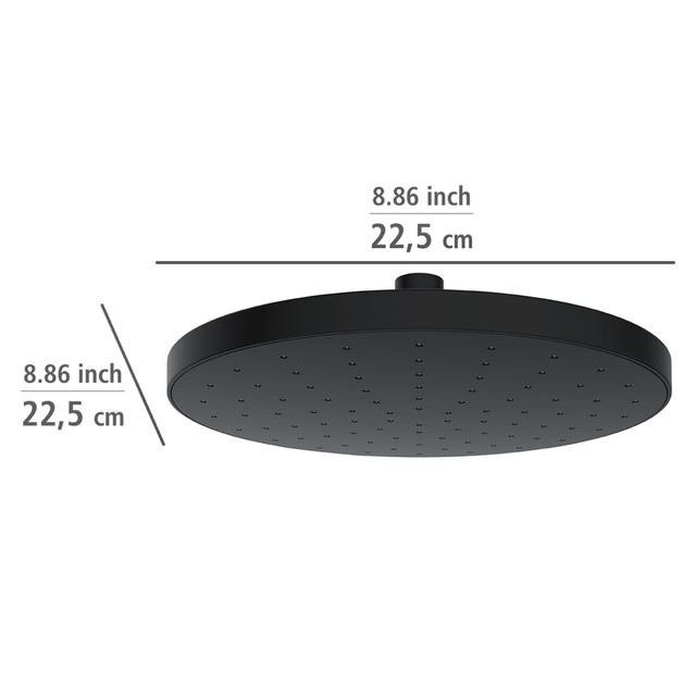Dus de tavan cu curatare automata, Ø 22,5 cm, negru, WENKO