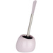 Perie WC cu suport Wenko, Polaris, Roz pastel
