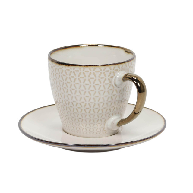 Cana pentru cafea sau ceai cu farfurioară DUNE, 210 ml