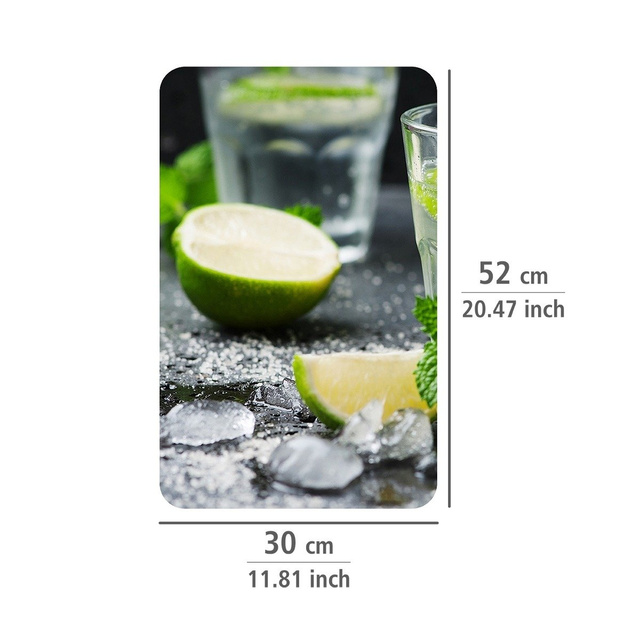 Plăci de protecție din sticlă MOJITO pentru aragaz – 2 bucăți, WENKO, mojito