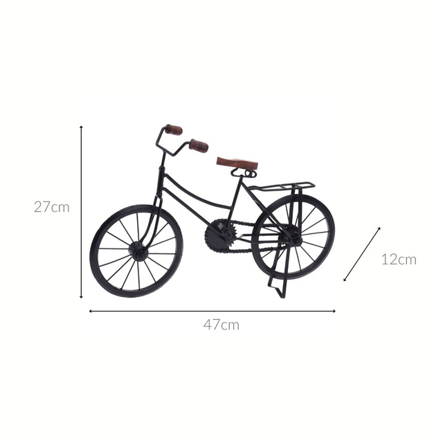 Decorare retro cu bicicletă, 47 x 12 x 27 cm
