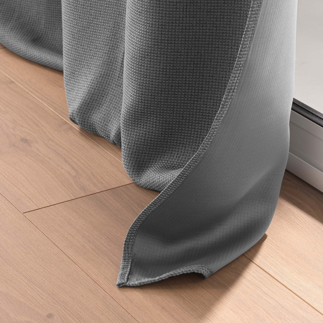 Perdea opaca BLACKE cu inele, 135 x 240 cm