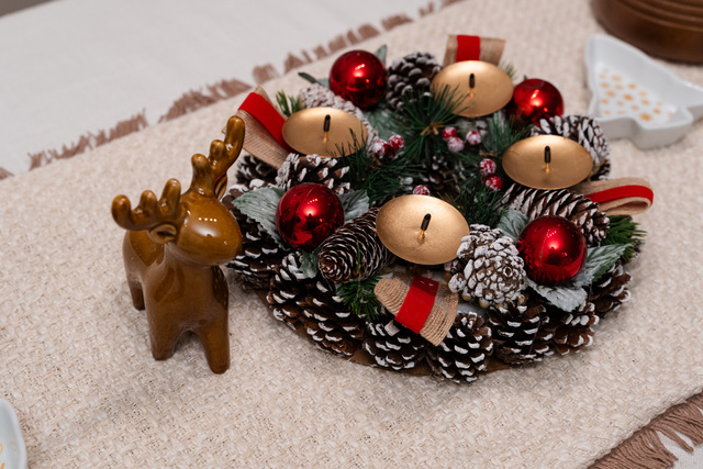 Ren de Crăciun, figurină, 14 cm