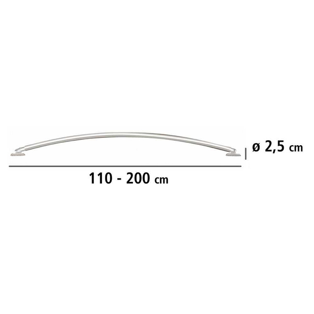 Baston telescopic pentru perdea de duș, Ø 2,5 cm, 110-200 cm, WENKO
