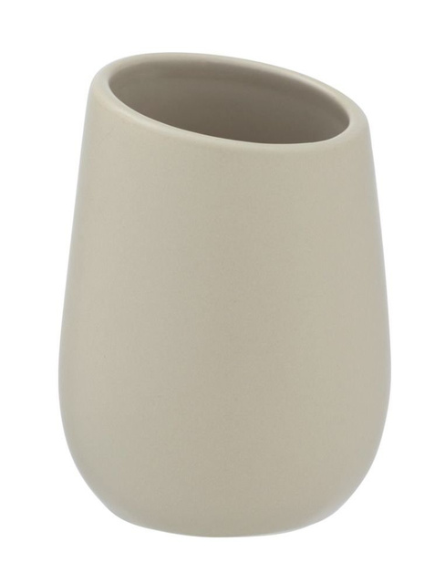 Pahar ceramic pentru periuțe de dinți BADI, gri, Wenko