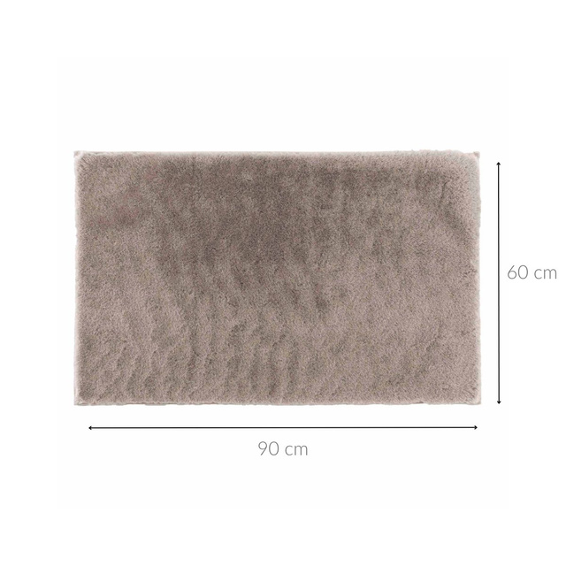 Covor moale din blană artificială, maro, FELINE