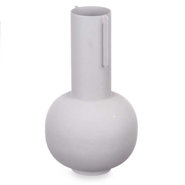 Vaza din metal, culoare pastel, 14 x 28 cm