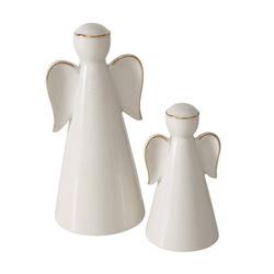 Două figurine din porțelan VELIDEN, îngerași albi