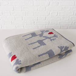 Pătură cu reni LOVELIES, 180 x 130 cm