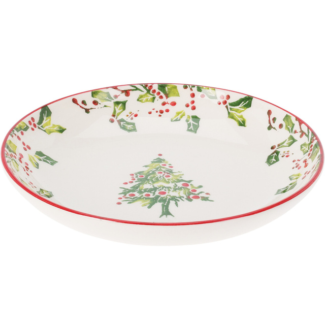 Farfurie adâncă de sărbătoare din ceramică, Ø 21 cm