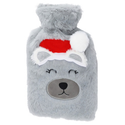 Termofor de 0,85 L cu motiv sărbătoresc, ursuleț