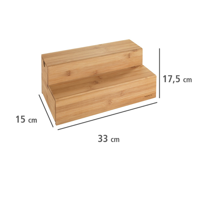 Organizator din bambus pentru cafea și ceai, 33x17,5x15 cm, WENKO