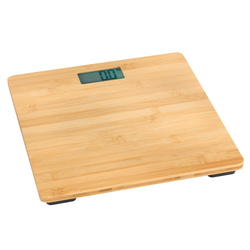Cantar de baie, BAMBUSA, electronic, bambus, 30 x 30 cm, Wenko