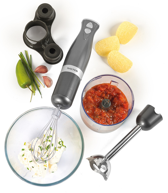 Blender de mână 350 W SALTER COSMOS 3 în 1, 5 piese