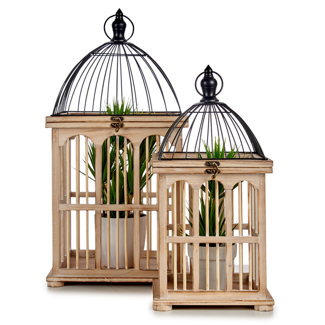 Suporturi decorative din lemn, set 2 buc.