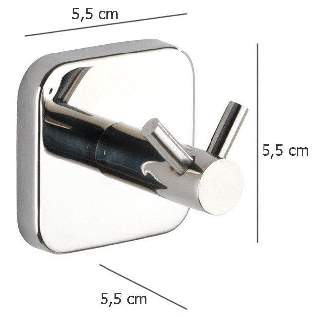 Cuier prosoape DUO argintiu MEZZANO, WENKO