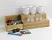 Organizator din bambus pentru cafea și ceai, 33x17,5x15 cm, WENKO
