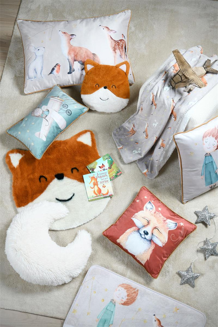 Perna pentru copii în formă de vulpe 30 x 25 cm