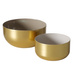 Set 2 boluri decorative, auriu
