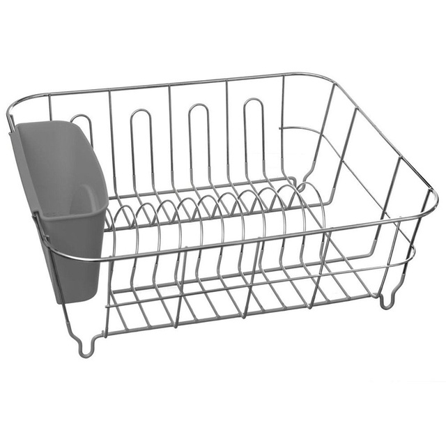 Uscator vase Secret de Gourmet, 36.5 x 32.5 x 13 cm, Gri