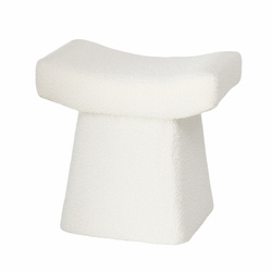 Taburet LIDAL cu tapițerie de pluș, înălțime 45 cm