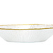 Farfurie adâncă din sticlă cu margine aurie DATURA, 20 cm