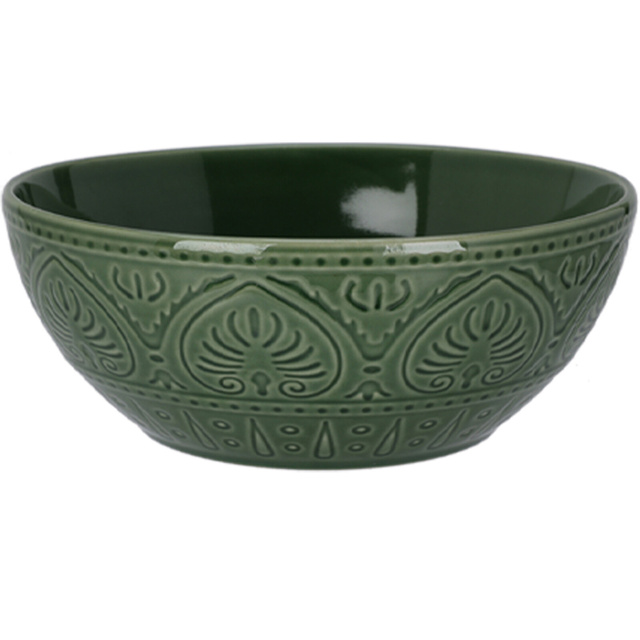 Vas din ceramică cu model canelat, 1900 ml