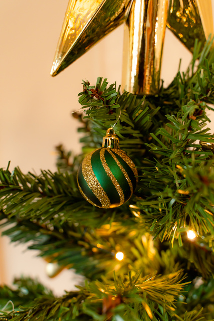 Globuri multicolore cu diferite finisaje, Ø 4 cm, 12 buc.