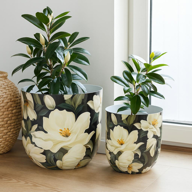 Masca metalică pentru ghiveci BADU, 2 bucăți