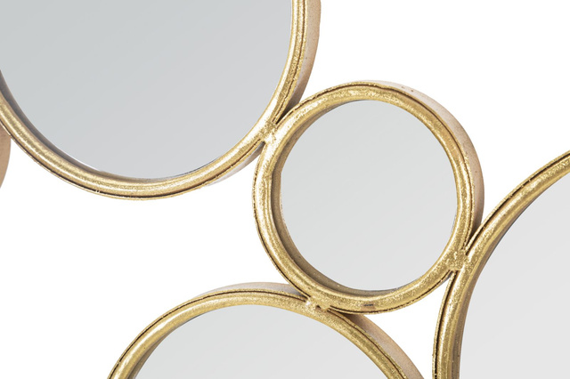 Compozitie oglinzi in rama aurie, 100 x 51,5 cm
