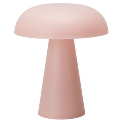 Lampa ciupercă RILO, Ø 15 x 18 cm, roz.